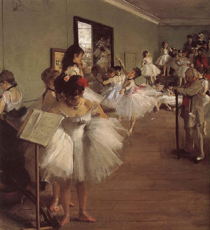 Edgar Degas Dance class Norge oil painting art